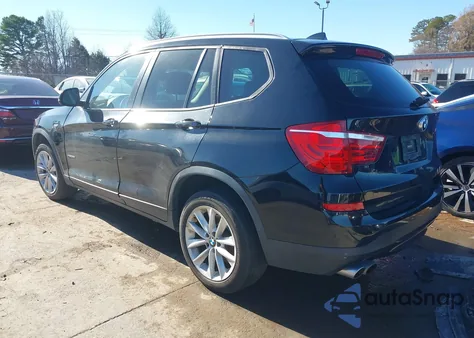 2017 BMW X3 Sdrive28I z USA, uszkodzony, nr VIN 5UXWZ7C34H0X40627